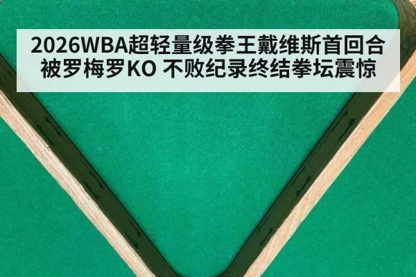 2026WBA超轻量级拳王戴维斯首回合被罗梅罗KO 不败纪录终结拳坛震惊 | leyu